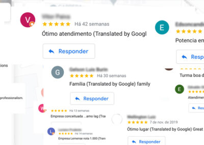 Avaliação de visitantes no Google